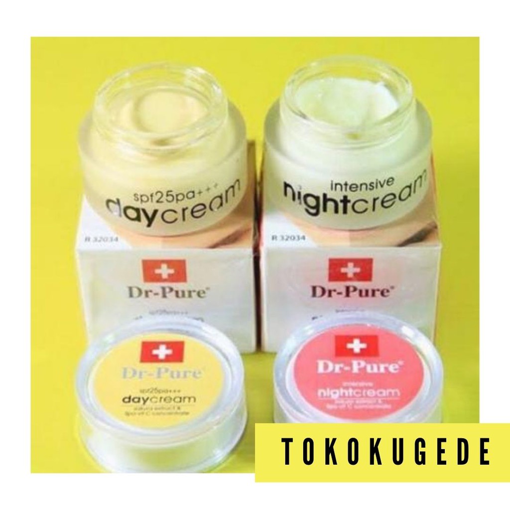 [TOKOKUGEDE] 100% ASLI DR. PURE KRIM PEMUTIH PAGI/MALAM