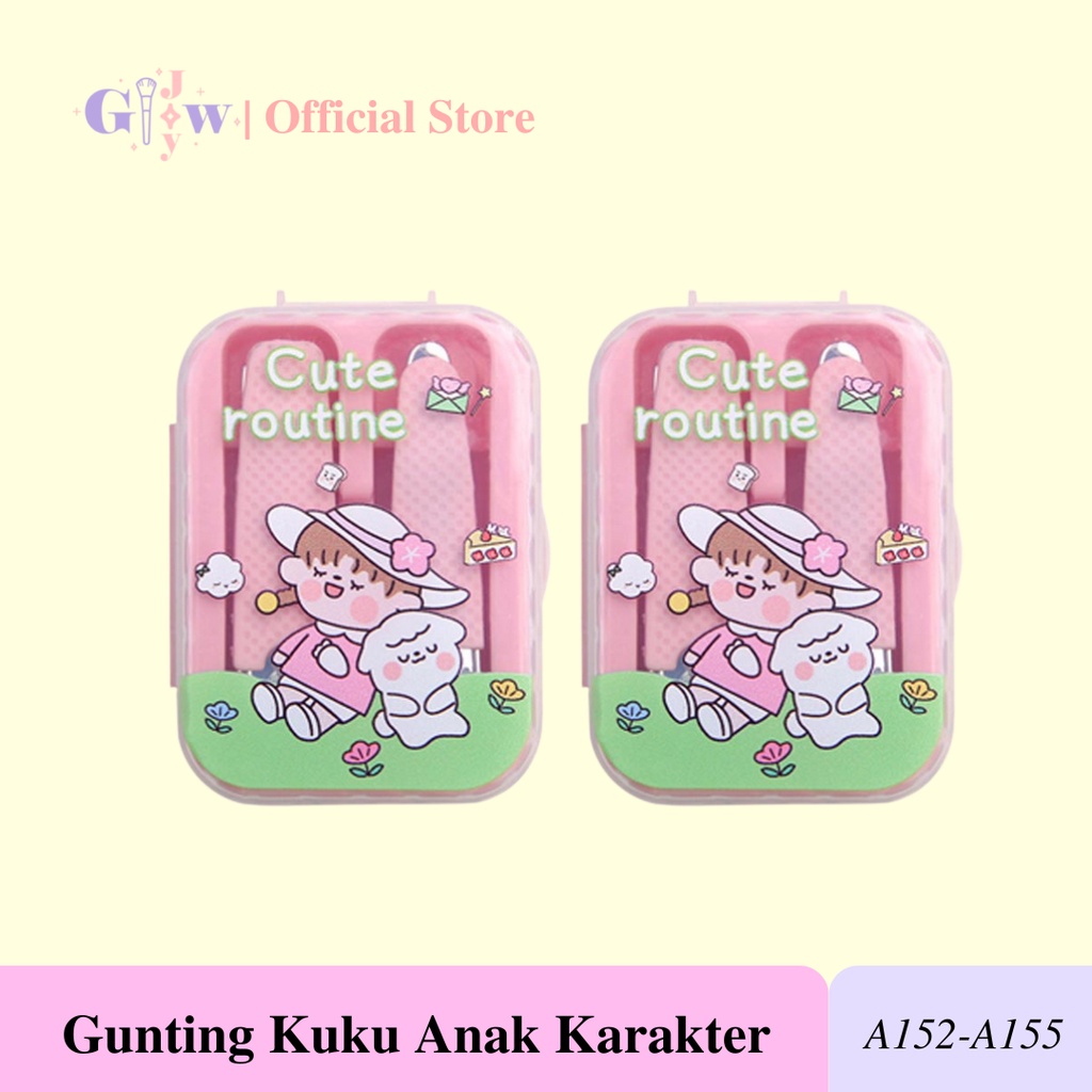 A152-A155 GUNTING KUKU KARAKTER anak nail salon nails tangan kaki jari mesin manicure padicure meni pedi menicure pedicure kutek kuteks cat palsu fake lucu murah termurah warna warni perawatan