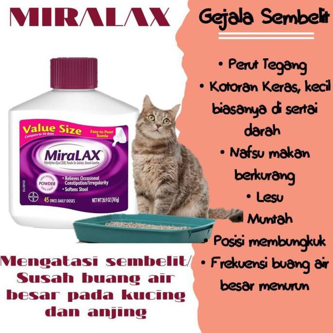 Jual Sale Referensi Miralax Obat Sembelit Susah Buang Air Besar Untuk Anjing Dan Obat Vitamin Kucing Indonesia Shopee Indonesia