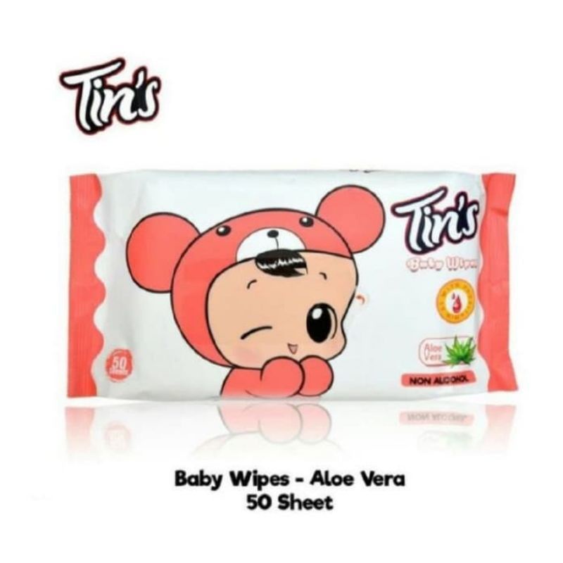 TIN'S Baby Wipes 50 sheet / Tisu Basah