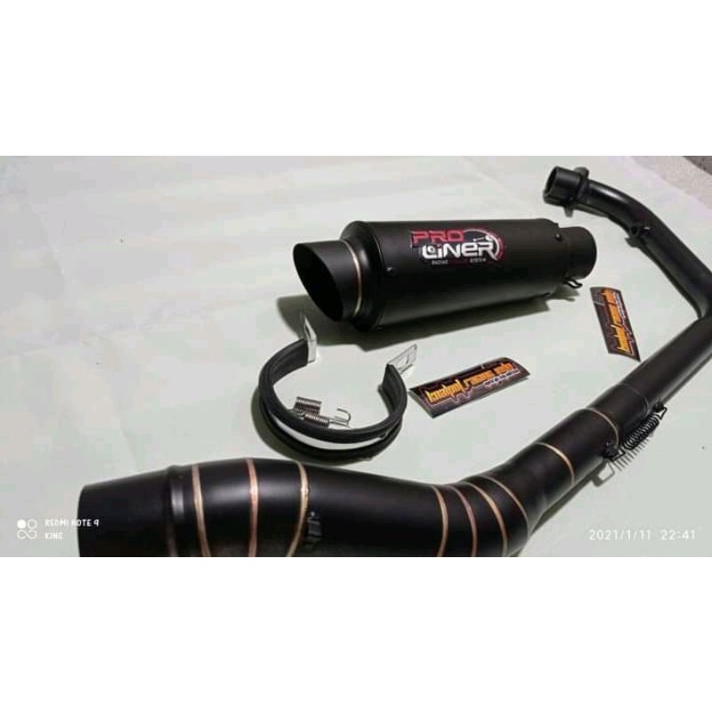 KNALPOT RACING PROLINER TR1 SHORT ORIGINAL PURBALINGGA VIXION SATRIA SONIC R15 CBR150 CB150R VERZA M