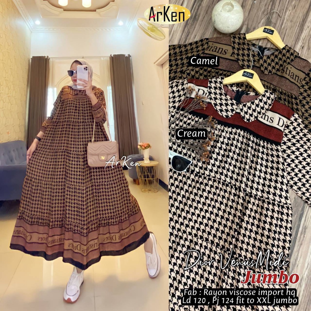 DIOR VENUS MIDI DRESS GAMIS ORI ARKEN