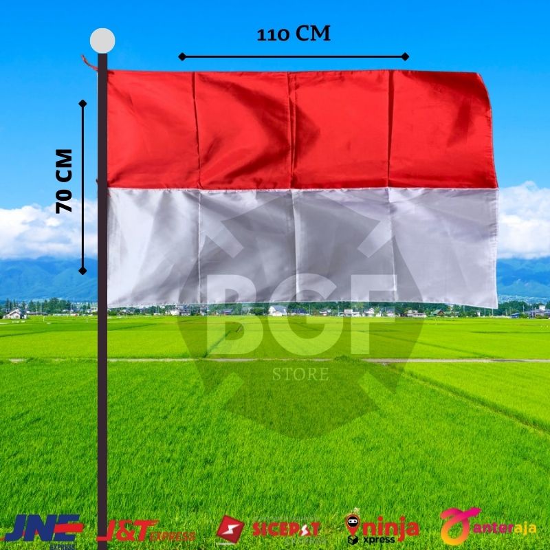 Jual bendera merah putih ukuran 110x70 size sedang  Shopee Indonesia