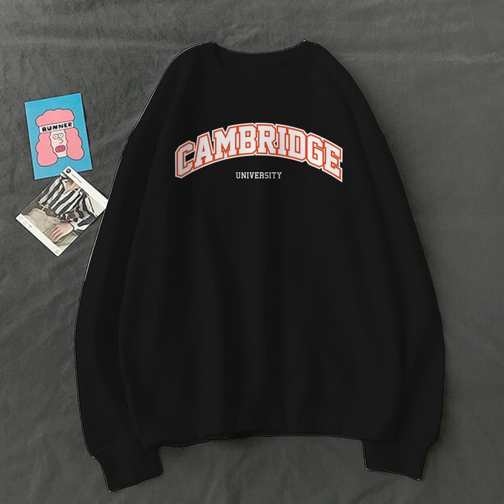 SWEATER UNISEX CAMBRIDGE UNIVERSITY FLEECE UNISEX TEBAL TERBARU,