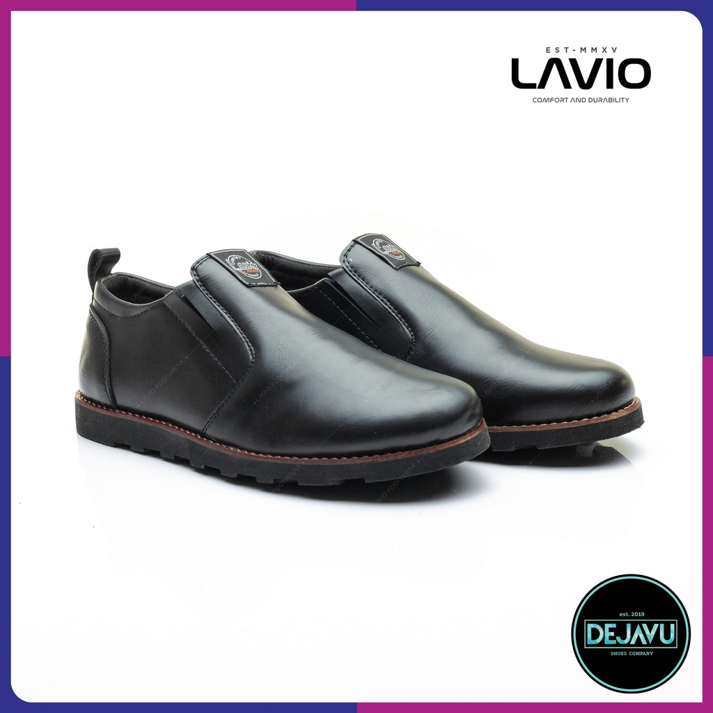 Sepatu Slip On Pria Casual Original Asli Branded Lavio Curve - Sepatu Slip On Formal Pria Keren