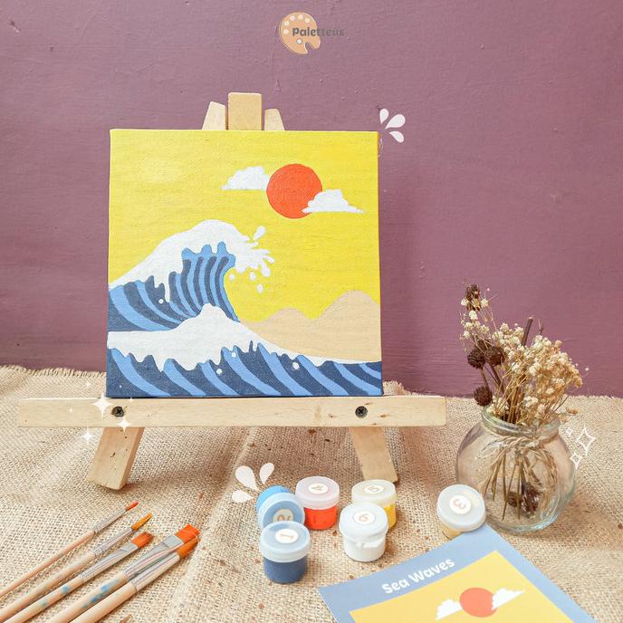 

Painting Kit By Numbers Sea Waves