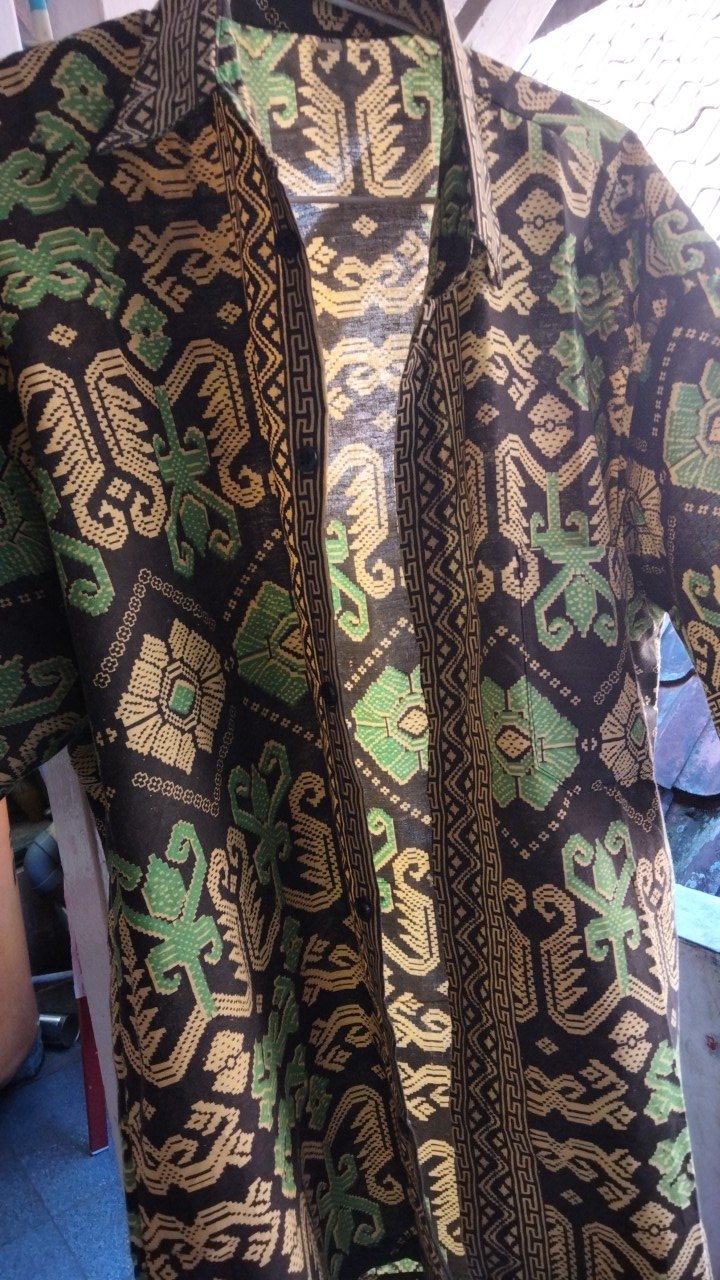 Bswart Batik Hrb026 Kenongo Hem Pendek Padi Pekalongan M L Xl Batik Pria Murah Modern Grosir