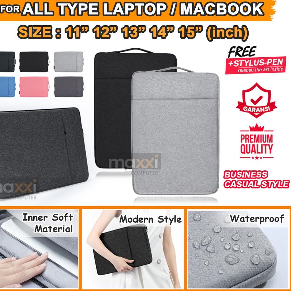 Bagus Dipakai.. ORIGINAL Sleeve Pouch Tas Bag Laptop 11 12 13 13.3 14 15 15.4 Inch 13" 13.3" In Inc 
