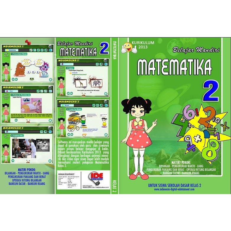  CD  Pelajaran  Matematika SD Kelas 2 Kurikulum 2013 Shopee 