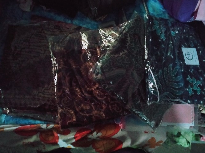 M-l-xl-xxl Batik Tunik Wanita Asj Sa Hrb026 Kenongo Pekalongan Sogan Tulis