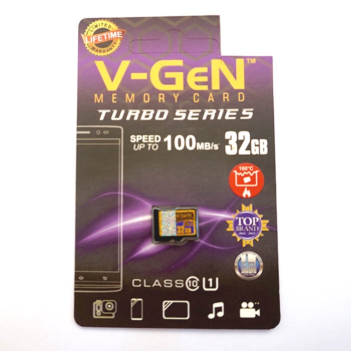 Micro Sd Vgen 32gb Turbo Non Adapter / memori HP, CCTV
