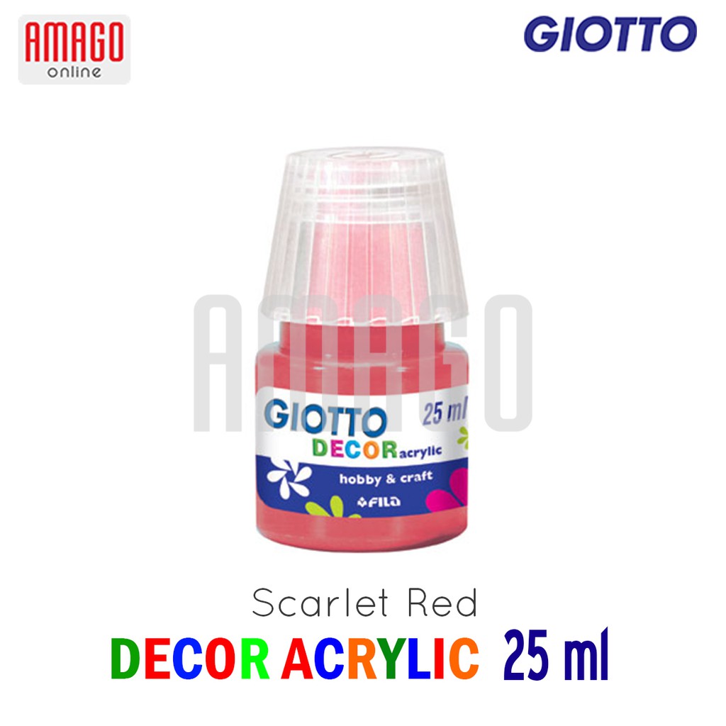 

GIOTTO Decor Acrylic Cat Akrilik Dekorasi 25 ml - warna Scarlet Red - 538108