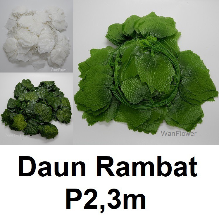 WANFlower Daun Anggur Rambat P2,3M Daun20-36 * ALL (perLusin)