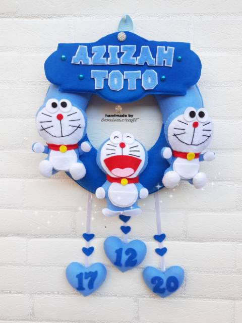 HANGING DOOR HIASAN DINDING DEKORASI KAMAR ANAK KARAKTER BONEKA DORAEMON