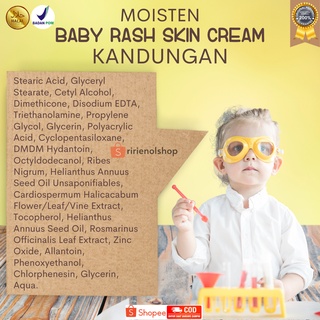 Jual Baby Cream Ruam Popok MOISTEN Baby Rash Cream 10 gr | Shopee Indonesia