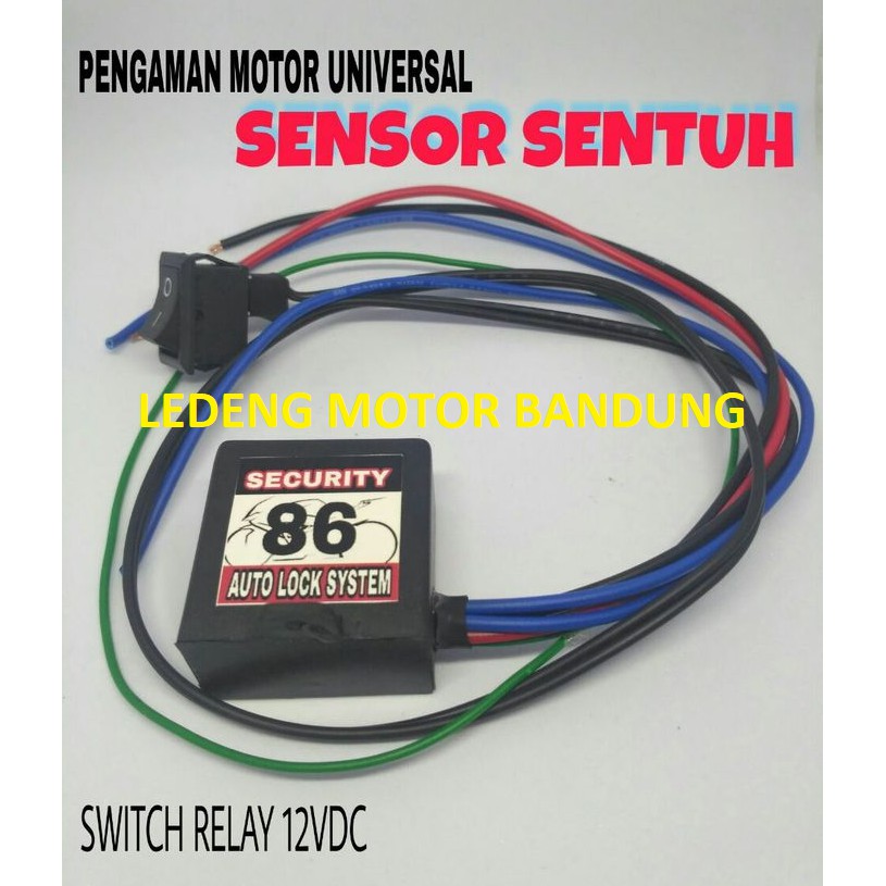 Kunci Rahasia Sensor Sentuh Security Auto Lock Alarm Motor Anti Maling