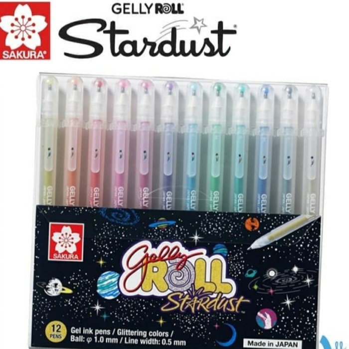 

Pulpen - Sakura Gelly Roll Stardust Set 12 # Glitter Pen Gel Ink Pens