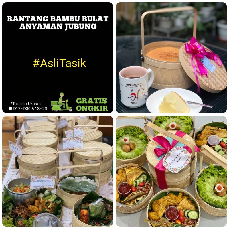 RANTANG BAMBU 1SUSUN DAN 2 SUSUN /RANTANG/RANTANG HAMPERS
