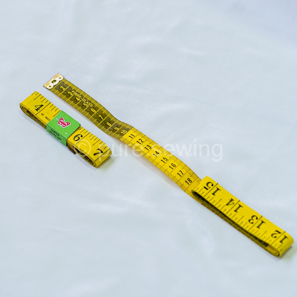 Meteran jahit/Alat pengukur meteran badan/pakaian 150 cm/60 inch-Kuning Besar