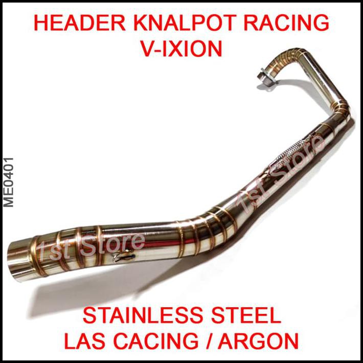 Header Pipa Knalpot Racing V-Ixion Stainless Leheran Leher Vixion