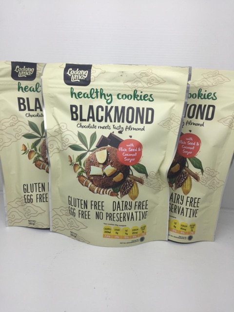 Ladang Lima Gluten Free Blackmond Cookies 180 gram