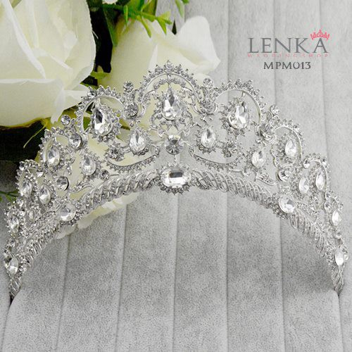 [STOK TERBATAS] MAHKOTA WEDDING PENGANTIN AKSESORIS PESTA WANITA MODERN MPM013