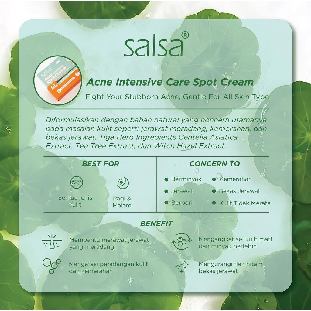 SALSA Acne Intensive Care Spot Cream - Obat Totol untuk Jerawat