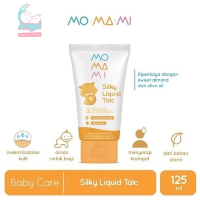 Momami Silky Liquid Talc 125ml / Bedak Cair Bayi