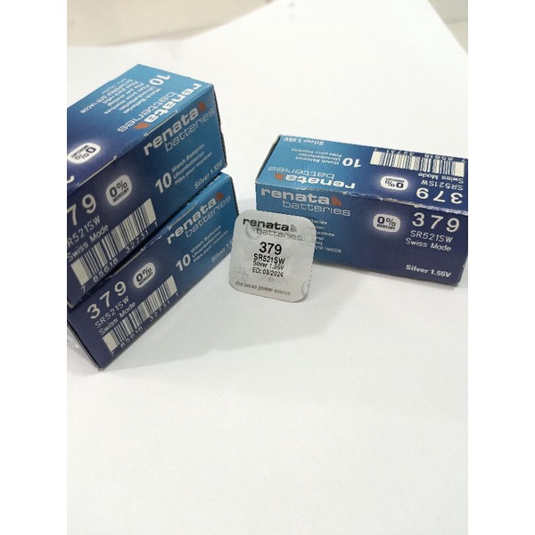 BATTERY RENATA 379 / SR 521 SW / SWISS MADE ORIGINAL BATRE JAM TANGAN ORIGINAL