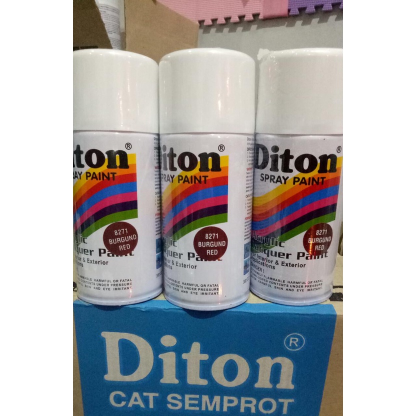 cat semprot pilok pilox diton burgund red 8271 300cc merah metalik tua merah keungguan 300cc