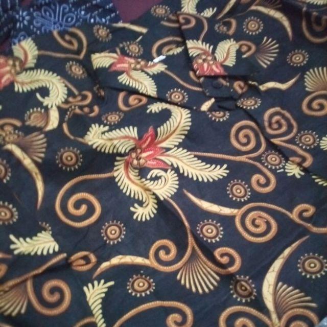 Kemeja Batik Pria/hem Batik Pria/baju Batik Modern Pria Ii Motif Hrs Ii Pbi