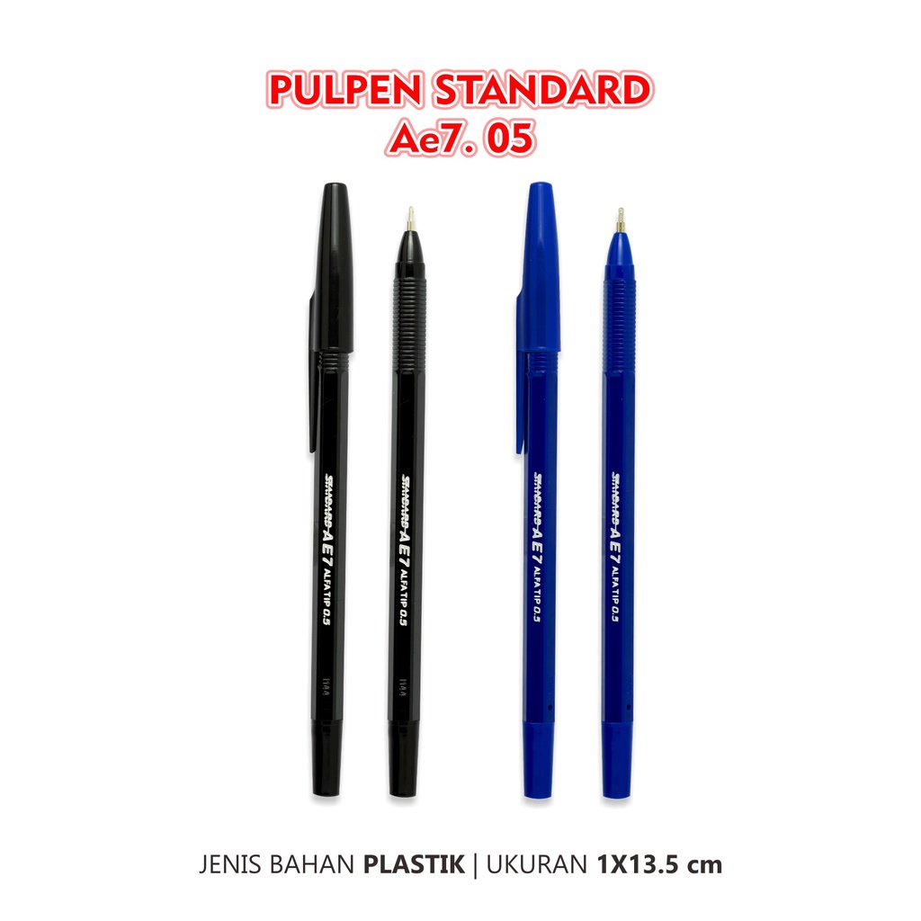 

Pulpen Standard AE7 0.5 mm Merek Bolpen No 1 Di Indonesia