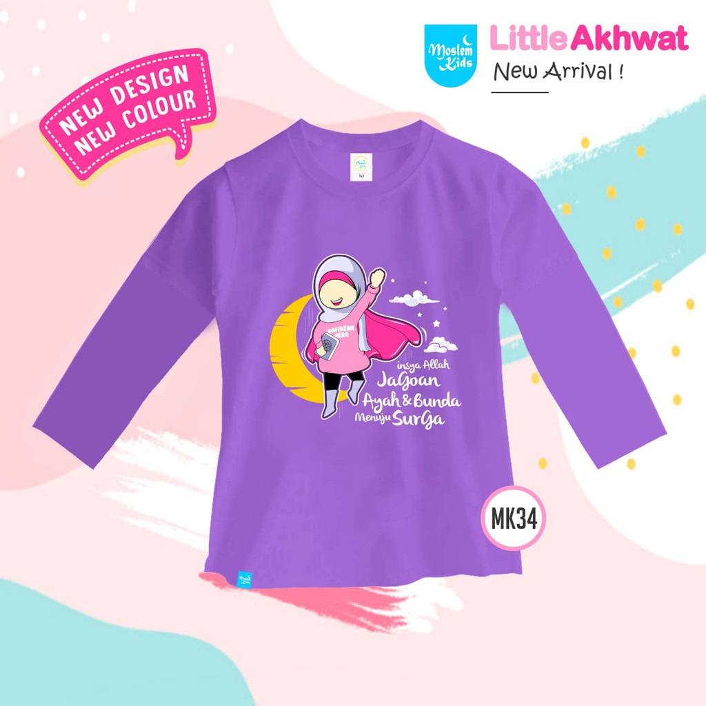 Kaos Anak Moslem Kids Size L-XL