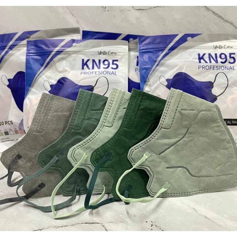 MASKER KN95 PRO WARNA / KN95 PRO WARNA Y&amp;B (isi 10pcs)