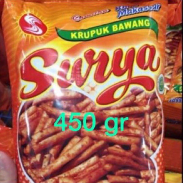 

kerupuk bawang surya 450 gram ASLI MAKASSAR. Langsung kirim stok terbaru