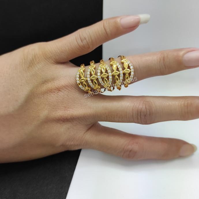 Cincin Emas Kadar 375 Model Dubai Panjang