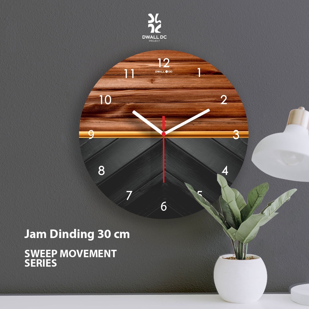 [SWEEP MOVEMENT SERIES] PINE GOLD - SCANDINAVIAN JAM DINDING MINIMALIS | AESTHETIC ART MINIMALIS | HIASAN DEKORASI |  - by DWALL DC