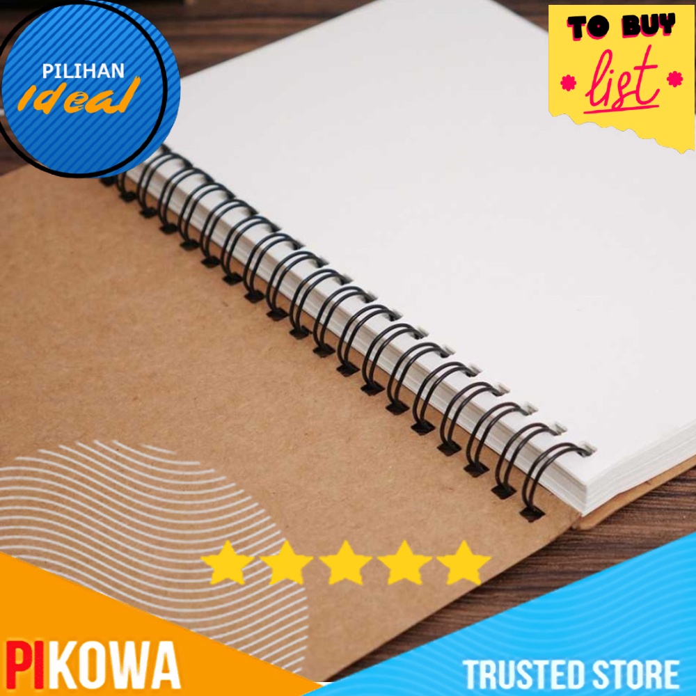 

Buku Notes Polos Diary Sketch Pad // Kertas berkualitas