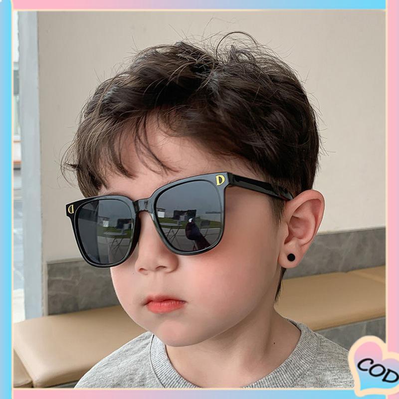 COD❤️ Kacamata Fashion Anak Laki-laki Perempuan Universal Anti-UV Street Shooting Sunshade Sunglasses-A.one