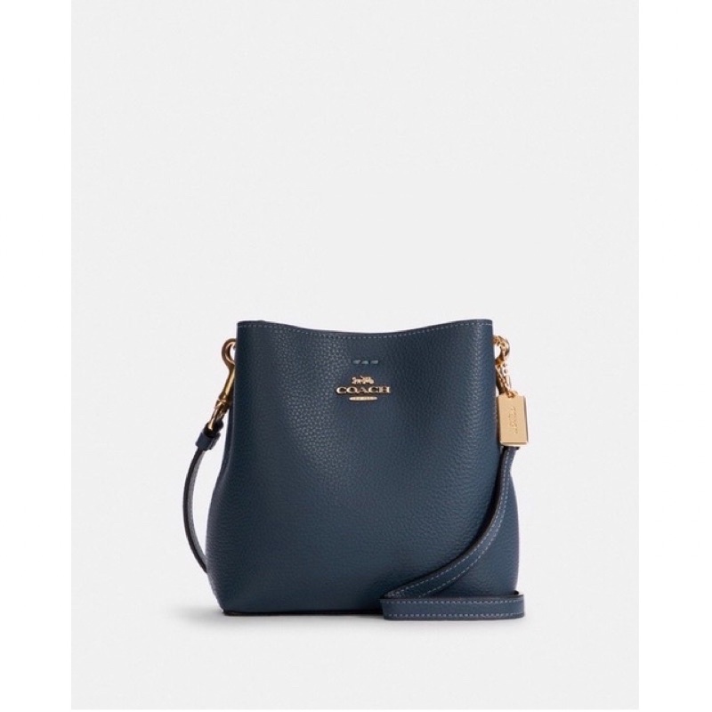 [ORIGINAL 100%] COACH MINI TOWN BUCKET BAG DENIM