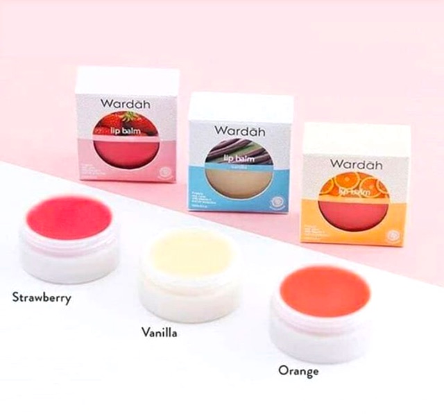 Wardah Lip Balm Bibir 3 Warna Lipbalm Pelembab Bibir Vitamin Bibir Shopee Indonesia