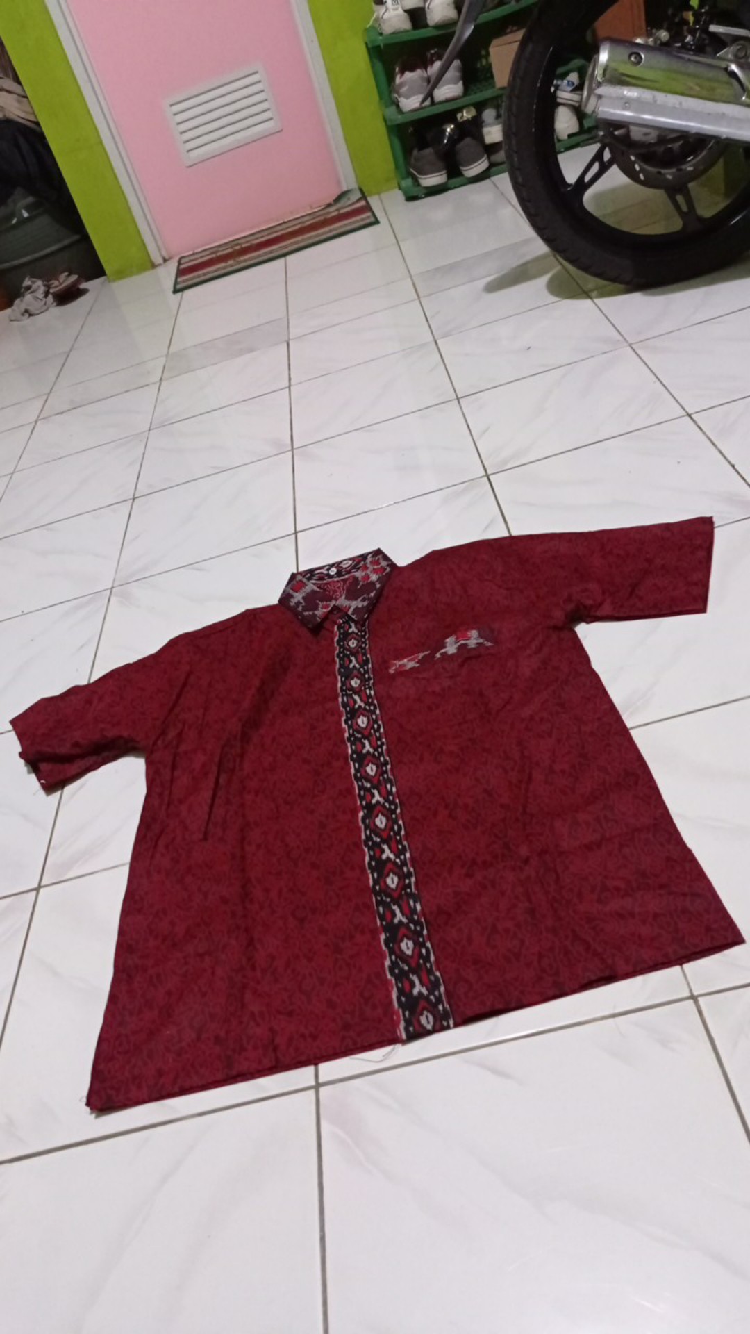 Size M L Xl Xxl Xxxl Bswart Batik Hrb026 Kenongo Hem Pendek Padi Pekalongan M L Xl Batik Pria Murah