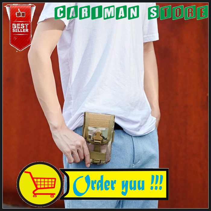 Tas Pinggang Hp Dompet pria paha tactical army mini murah import travel fashion TS27