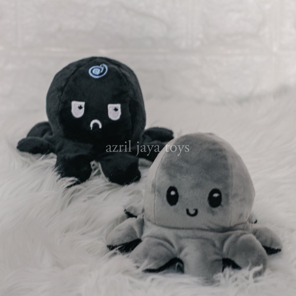 Boneka Gurita Cumi Bisa Di Bolak Balik / Berubah Ekspresi Reversible