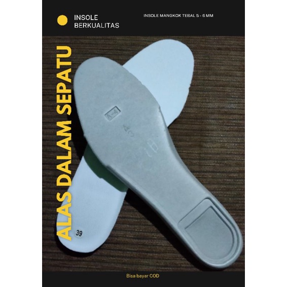 INSOLE MANGKOK ALAS DALAM SEPATU HARGA PER LUSIN ISI 12 PASANG