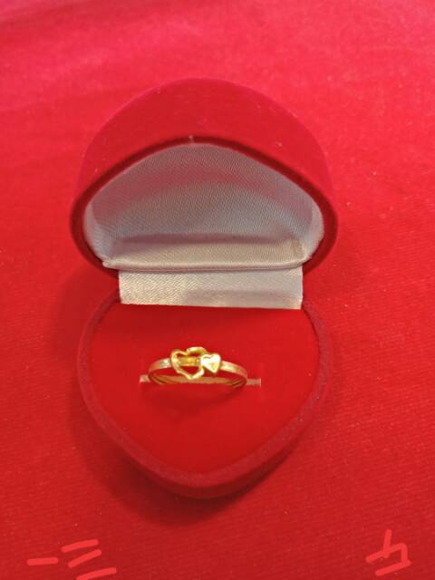 Cincin No 13 anak dan dewasa emas asli kadar 700 70% 22 1 satu 0.5 setengah gram gold model z abstrak