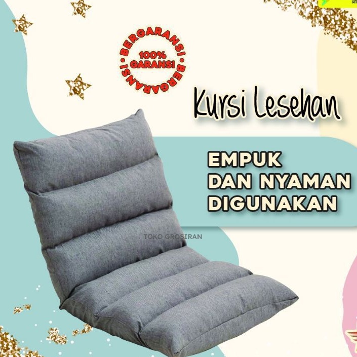 Lazy Sofa Bed Kursi Lesehan Lipat Bantal Santai Bangku Lantai Plus Bantalan