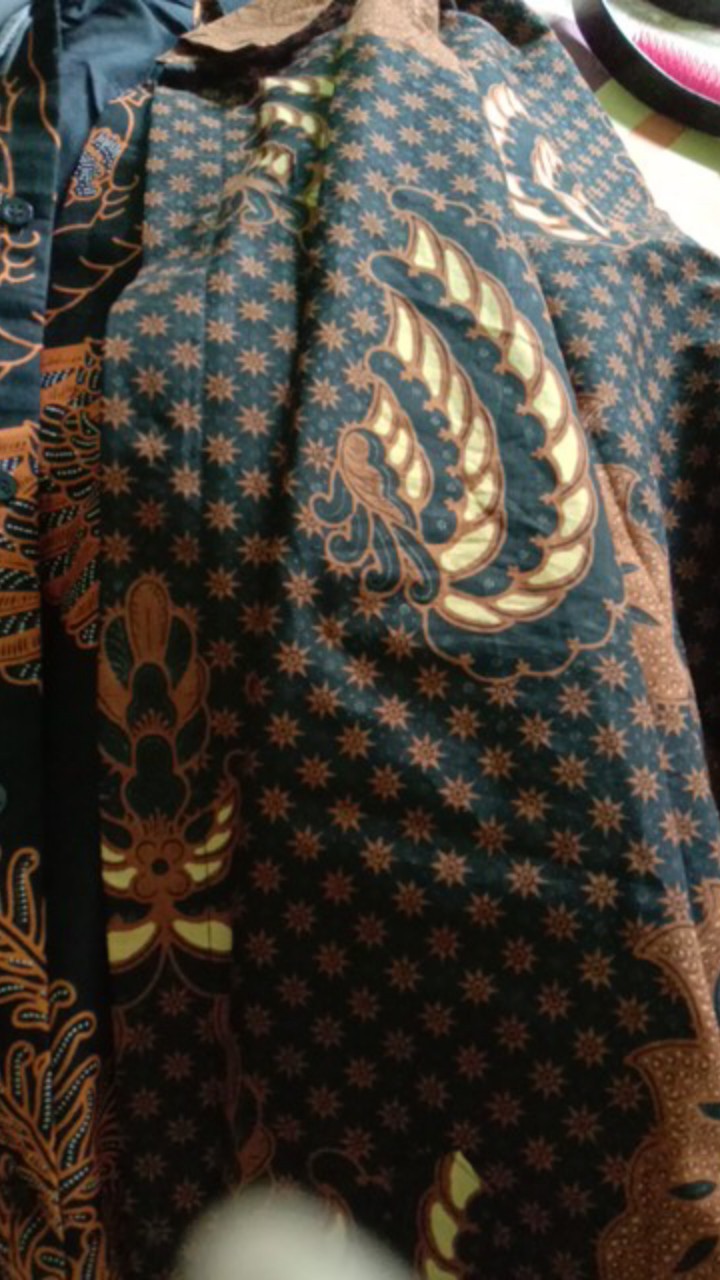 Batik Solo Kapal Kandas Sogan Kemeja Pria Slimfit Katun Halus Sragenan Full Furing