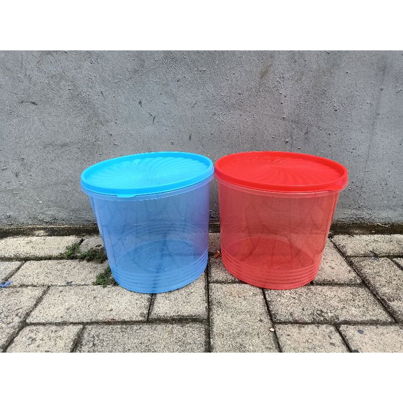 Toples Bulat Kue Kerupuk 10 Liter Twinpan WARNA WARNI