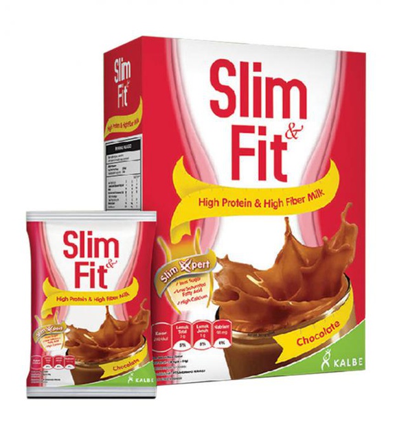 Slim &amp; Fit Meal Vanila Coklat 6x54gr - Diet Solution Nutrisi Pengganti Makan